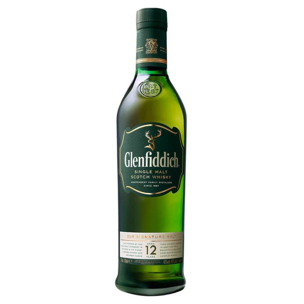 Glenfiddich 12 Year Old Single Malt Scotch Whiskey