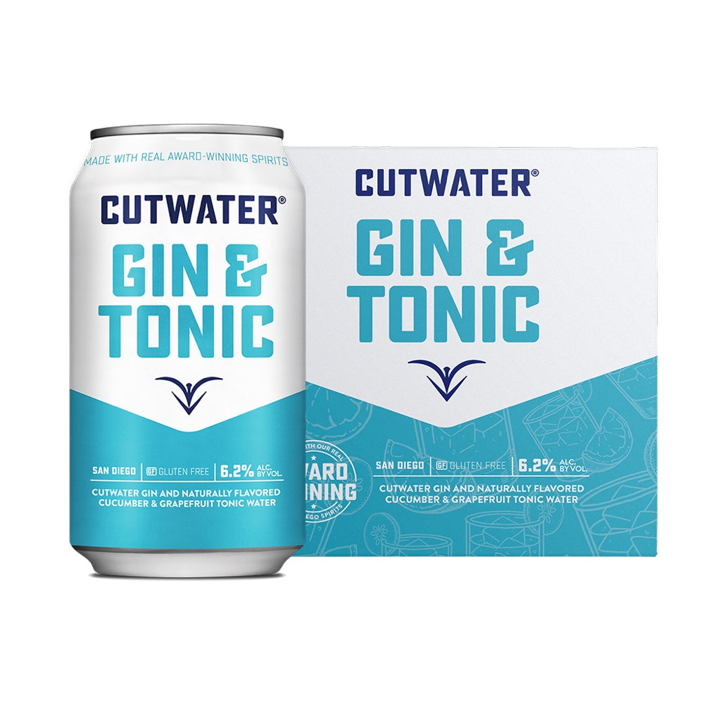 Cutwater Gin & Tonic Cocktail 4pk