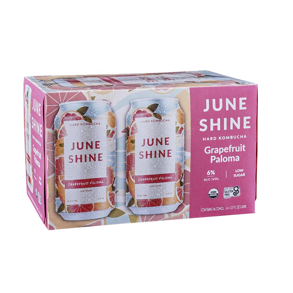 JuneShine Grapefruit Paloma Hard Kombucha 6pk