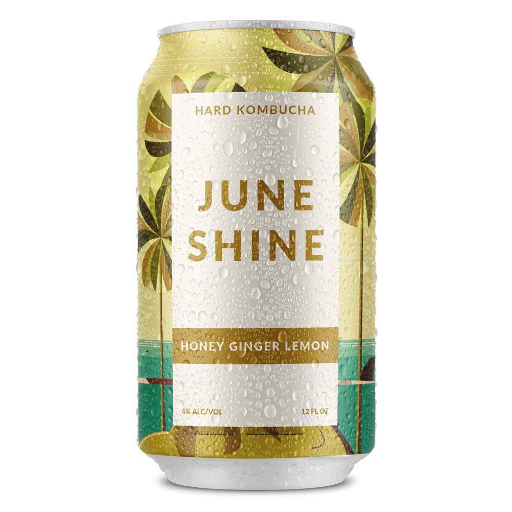 JuneShine Honey Ginger Lemon Hard Kombucha 6pk
