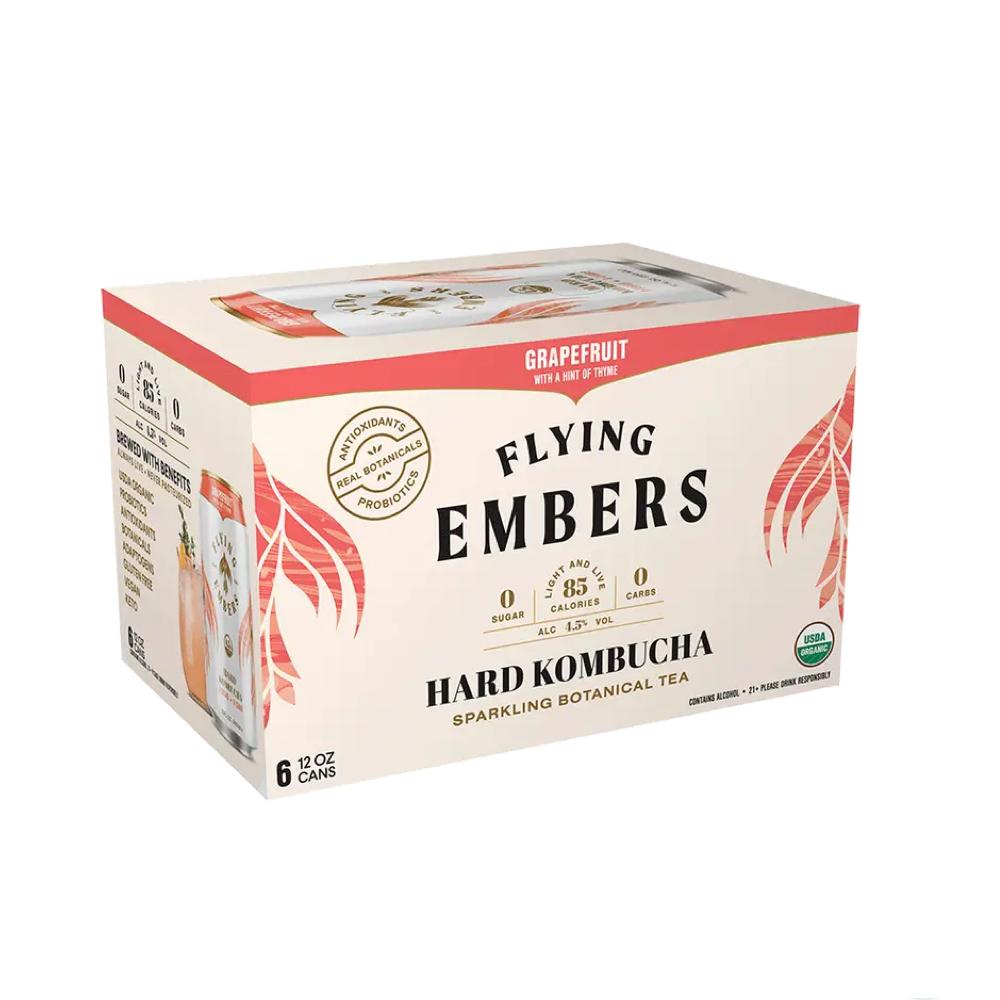 Flying Embers Grapefruit Hard Kombucha 6pk