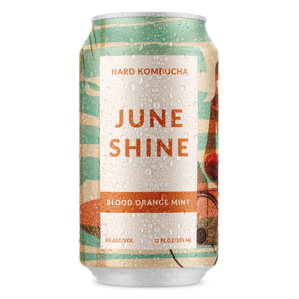 JuneShine Blood Orange Mint Hard Kombucha 6pk