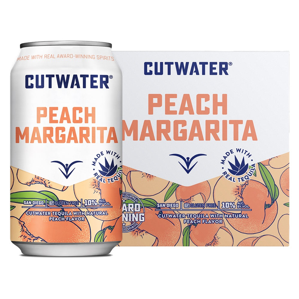 Cutwater Peach Margarita Cocktail 4pk
